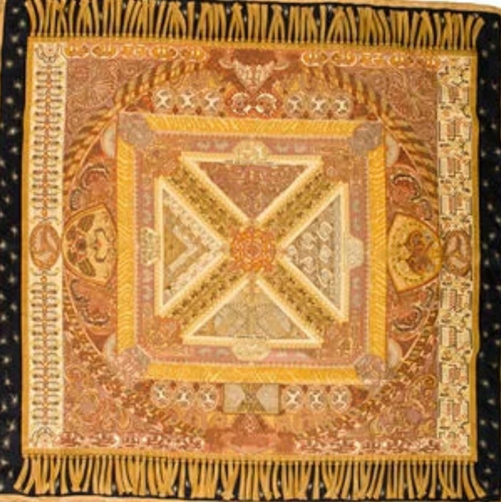 Authentic Hermes Sur Un Tapis Valant Scarf